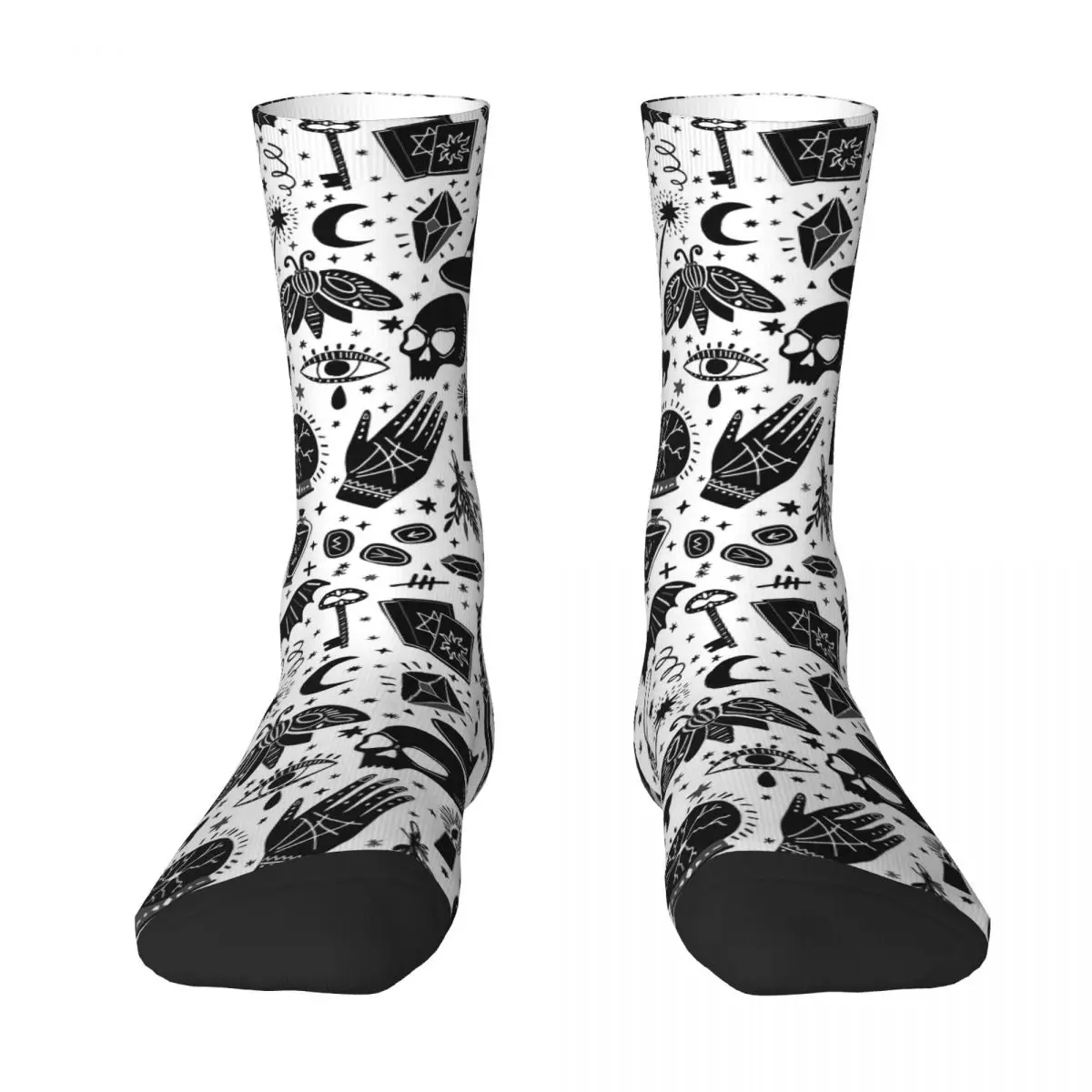 

Magic Witch Seamless Pattern. Witchcraft Background Adult Socks,Unisex socks,men Socks women Socks