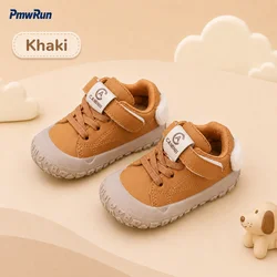 Children's Waterproof PU Leather Sneakers - Ergonomic and Casual Running Shoes - 25 (Yellow)