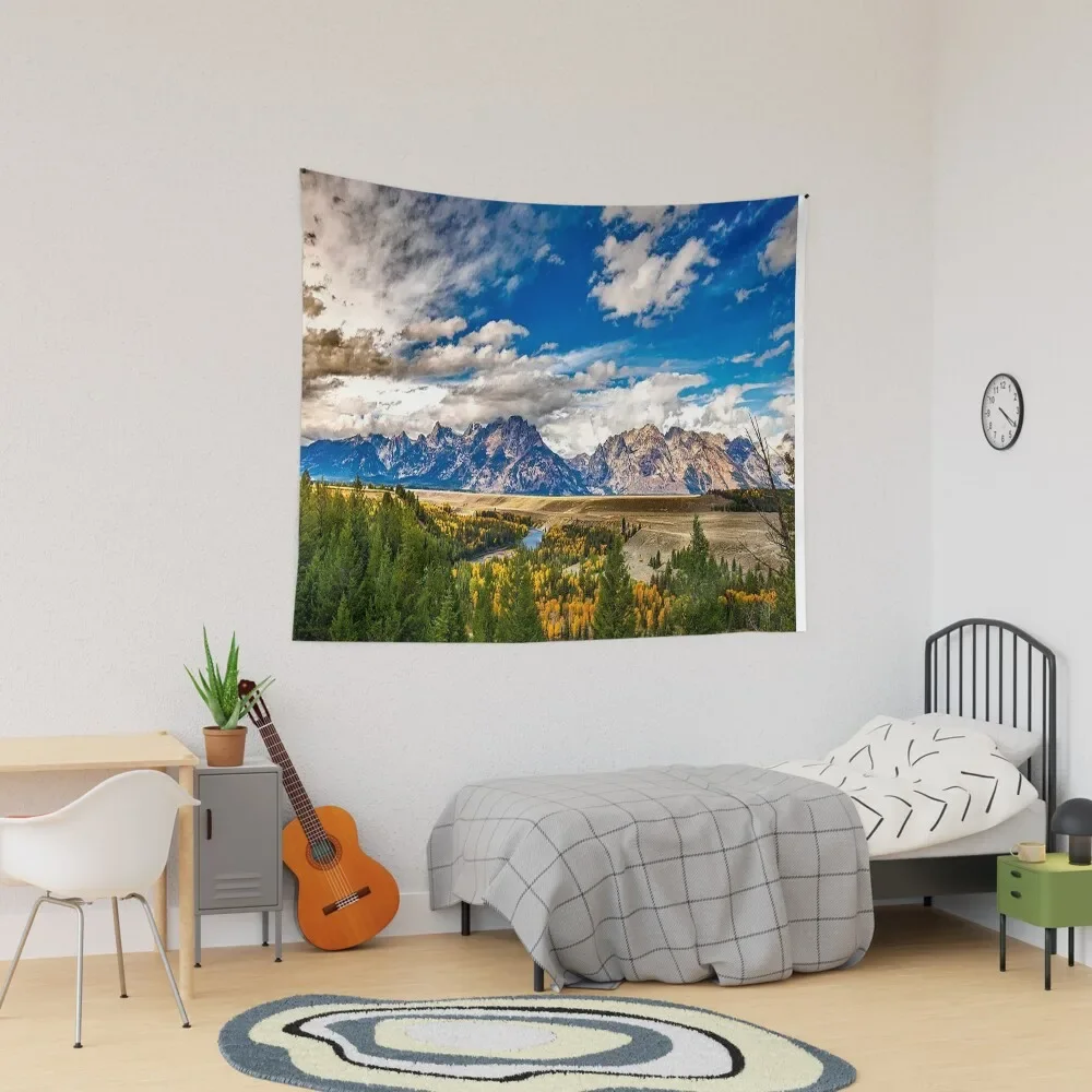 

Гобелен в национальном парке Grand-Teton, товары для дома, украшения для эстетических комнат, комнатный эстетический декор, предметы для комнаты, гобелен