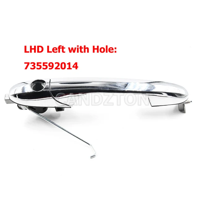 Maniglia Portiera Esterna Cromata - Lato Passeggero Destro