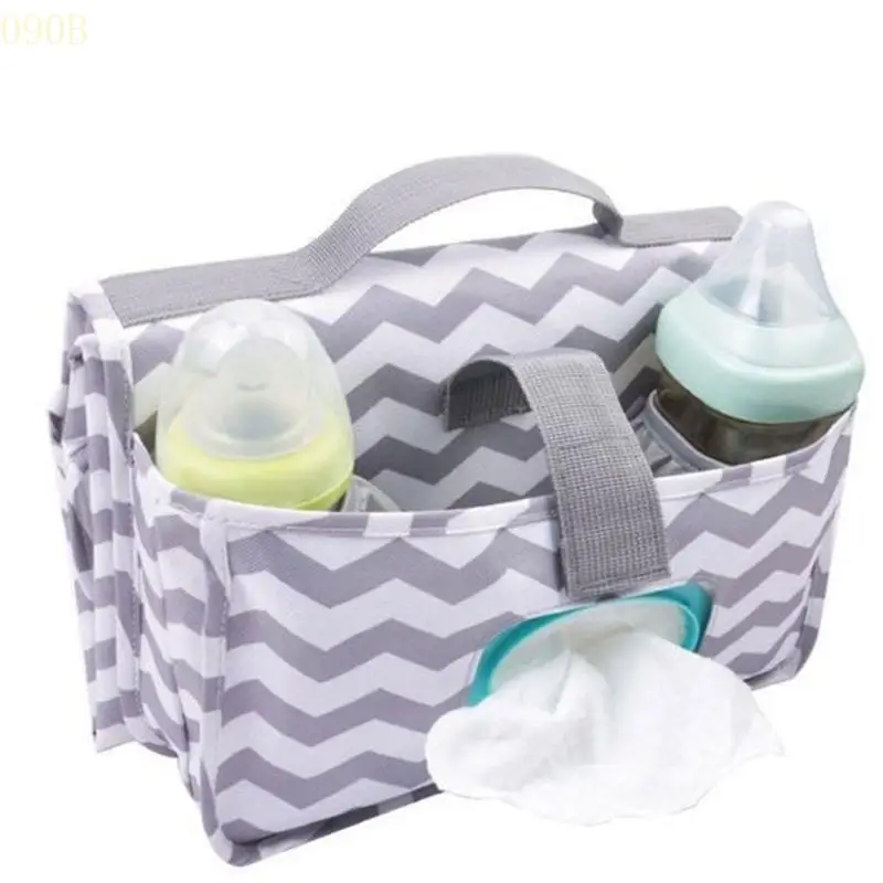 090B Lightweight Stroller Wet Wipes Holder Handy Storage Bag Newborn Nappy Changing Mat Bottle Holder Practical Storage Bag