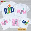 Dinosaur T Shirt Family Gift Birthday Shirt Cartoon Dinosaur Party Custom Name TShirt Girls Children Clothes Daddy Mommy Outfits 1