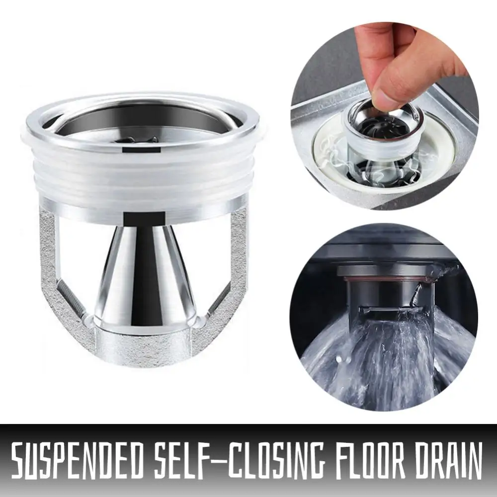 Description Picture 4 of item19 types Odor Proof Floor Drain Valve-Sewer Core Backflow Preventer Shower Floor Drain Plug for Kitchen Bathroom Toilet Sewer