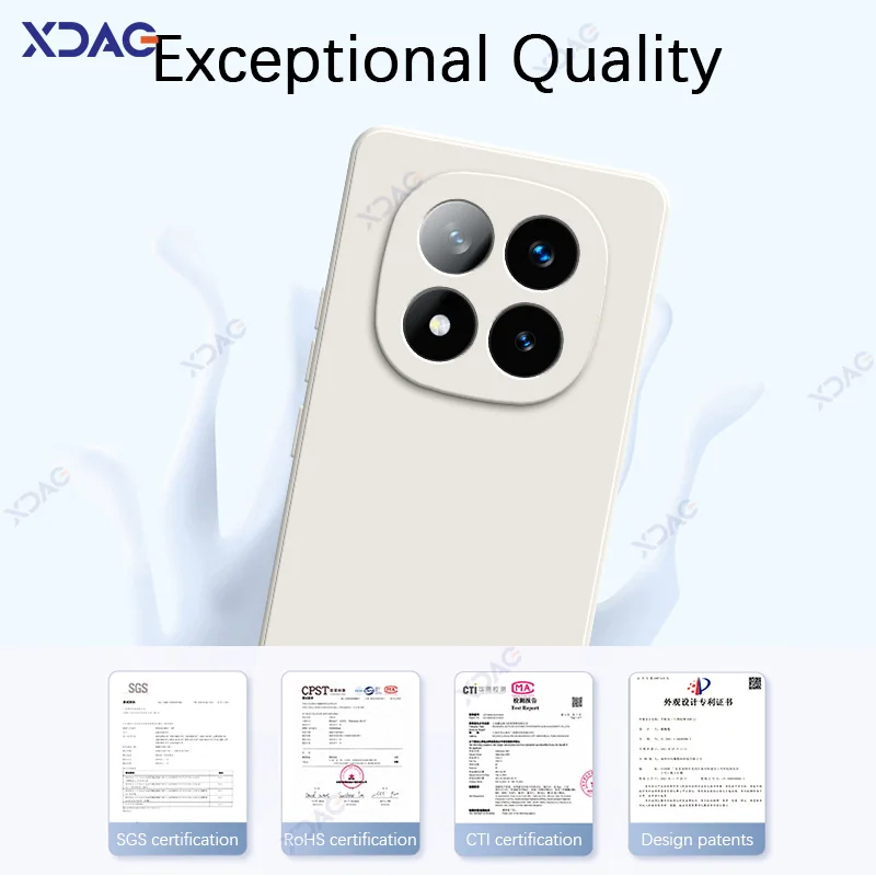 Luxury Square Liquid Silicone Waterproof 360° Soft Phone Case Cover