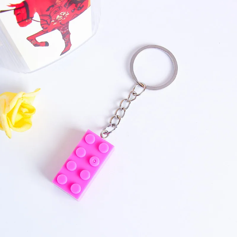 Cadeaux Anniversaire Enfants 16 Porte-clés Briques Colorées Personnalisables - Idéal Cadeaux Anniversaire Et Décoration Porte-clés Brique Colorée