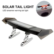 

Mini Car Rear Spoiler LED Warning Lamp Turn Signal Solar Powered Car Brake Light 12V Smart Sensor Waterproof Car Tail Wing