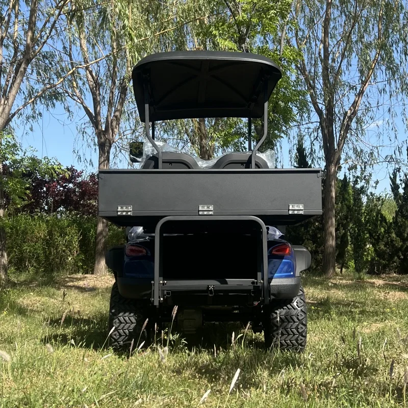 

China Factory Customized 2 4 Seats With Storage Box Electric Golf Club Cart Tourist Car 72V Lithium Battery Electric Golf Cart