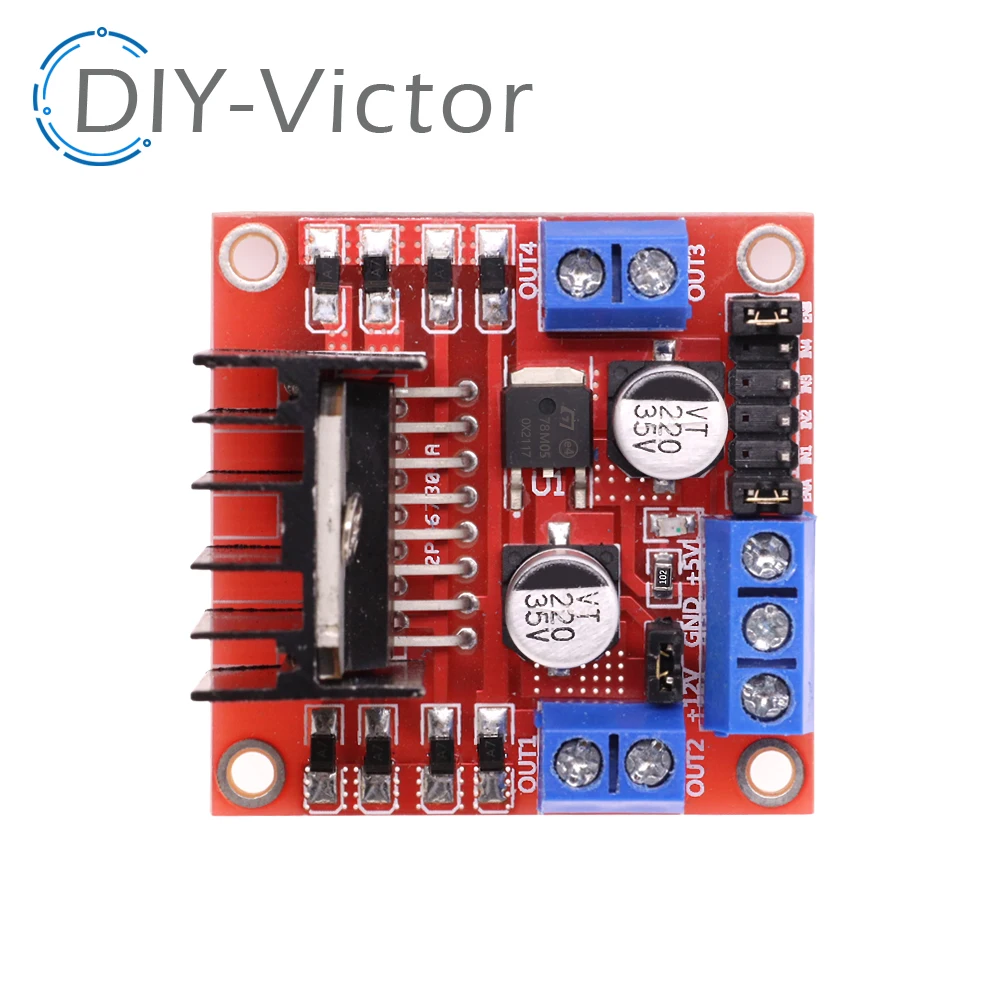 1 Pz L298N Modulo Scheda Driver L298 Motore Passo-Passo Smart Car Robot Breadboard Peltier Ad Alta Potenza