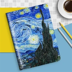 Floral Art Flip Stand Tablet Case with Auto Sleep/Wake - iPad 11th A16 2025 (Xing kong)