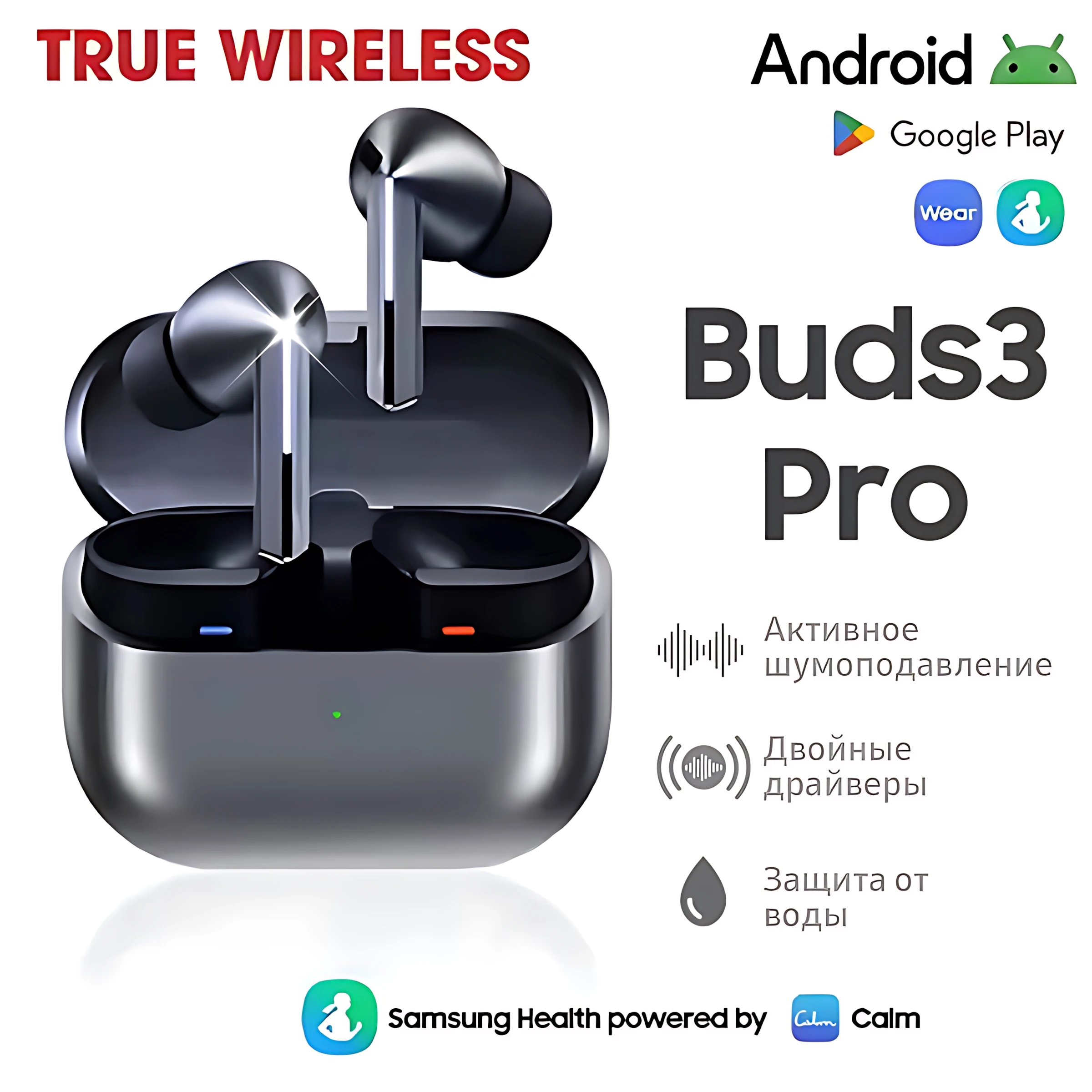 New Buds 3 Pro True Wireless Bluetooth Earphone Headphone HiFi Sound Low Latency Noise Reduction Earbuds For IPhone Android 2025