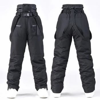 Windproof Outdoor Sport Trousers for Men and Women, Alpine Overalls, Waterproof Ski Pants, Warm Overalls, Big Ski Pants, Mountai 3