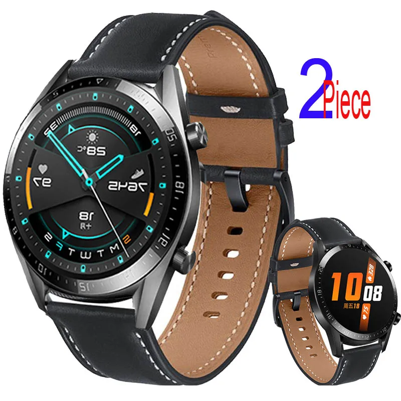 

Кожаный ремешок для Huawei Watch GT 3 2 2e 42 мм 46 мм Pro ремешок для часов
