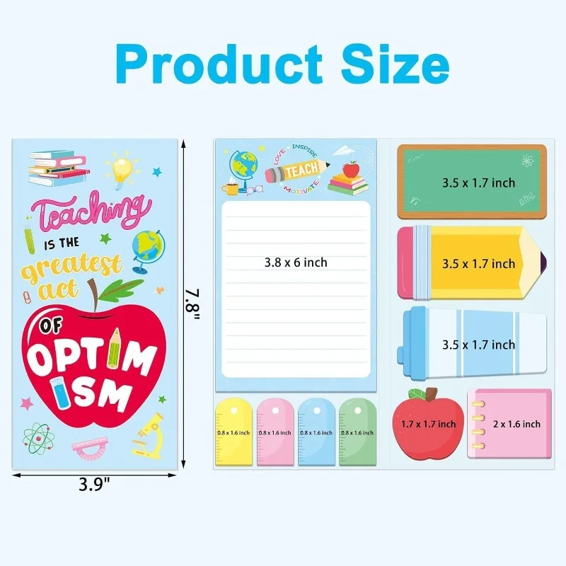 Adorable Cartoon Sticky Notes Set - Teacher's To-Do List Memo Pads