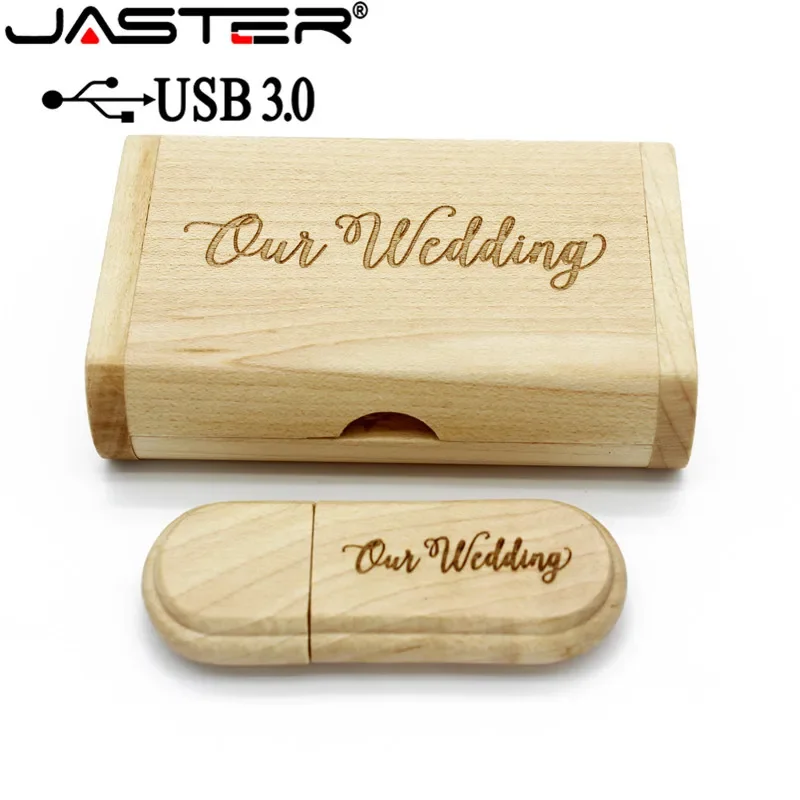 Jaster Usb 3.0 de Alta Velocidade de Madeira Usb Flash Drive de Bordo de Madeira Mais Caixa Pendrive 4gb 16gb 32gb 64gb Memory Stick Presentes Logotipo Personalizado Livre - Imagem 3