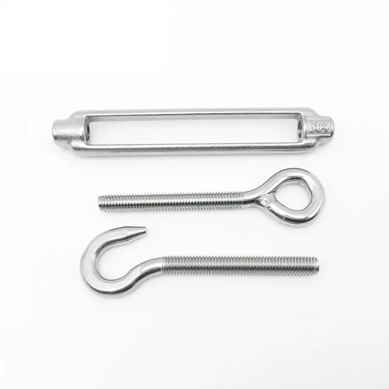 Stainless Steel 304 Adjust Chain Rigging Hooks & Eye OC OO CC Type