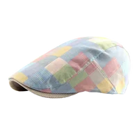 Womens Mens Teens Beret Flat Newsboy Hat Adjustable Irish Cabbie Gatsby Cap Breathable Driving Hunting Hat 3