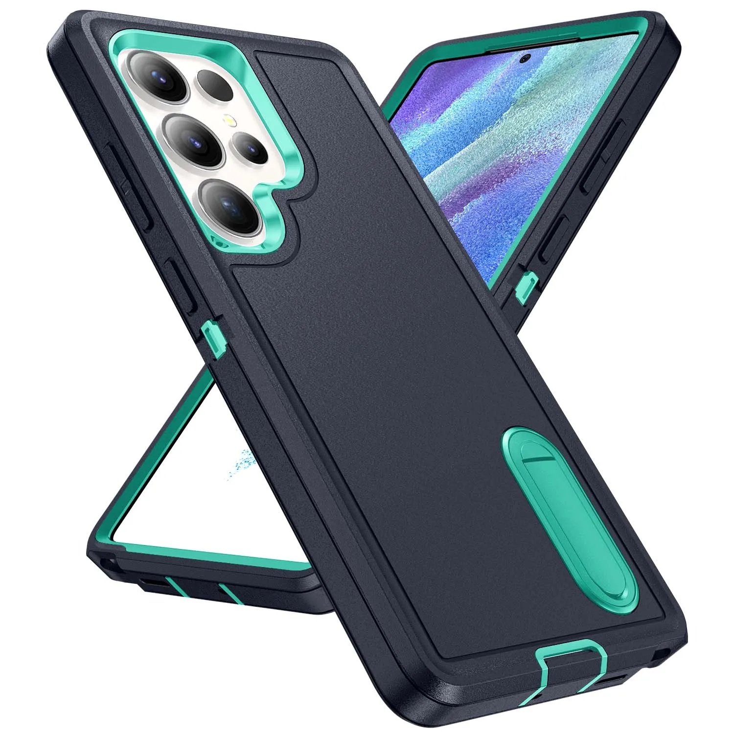 Durable Full Body Shockproof Rugged Kickstand Case with Anti-Scratch Protection