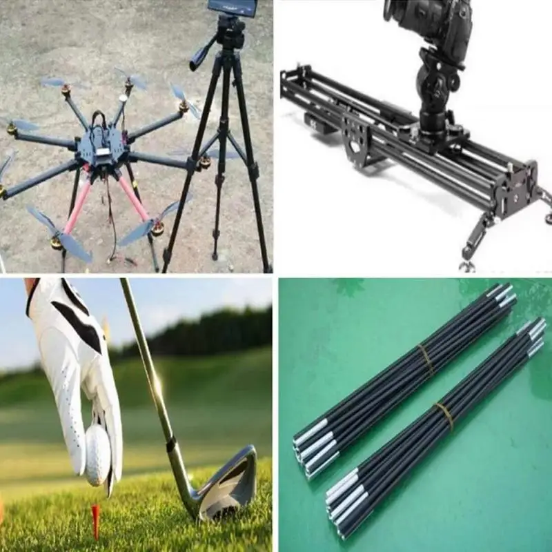 1-10pcs 길이: 100-500mm 고체 탄소 섬유 막대 1mm 2mm 3mm 4mm 5mm -18mm 보강 막대 DIY 용 고강도 경량