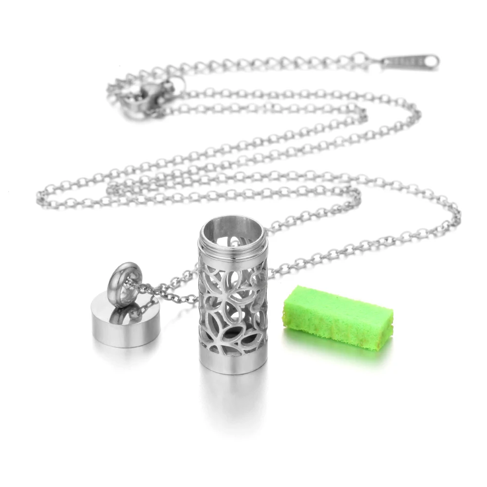 Stainless Steel Aromatherapy Diffuser Pendant Necklace
