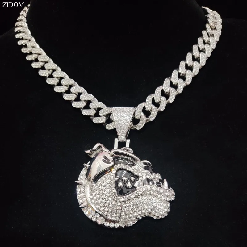 Men-Hip-hop-Dog-Pendant-Necklace-Cuban-Chain-Hiphop-Animal-pendants ...