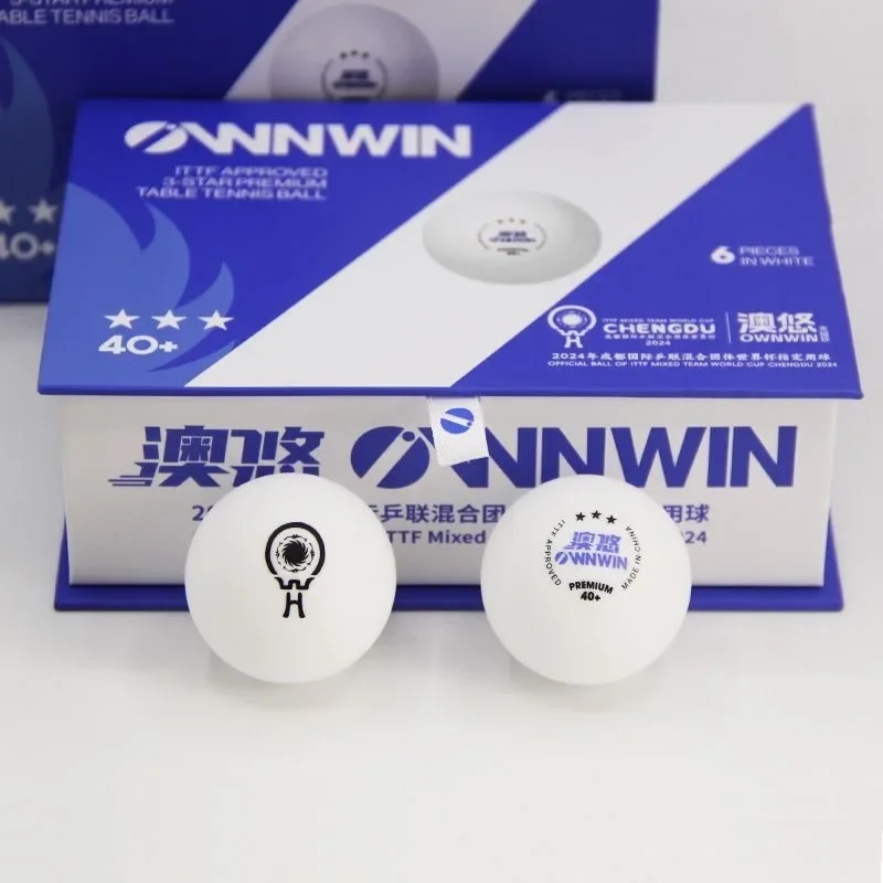 Description Picture 4 of itemOriginal Table Tennis Balls 2024 Official Balls of The ITTF Mixed Team World Cup V40+ Ping Pong Balls 3 Star Competition Balls