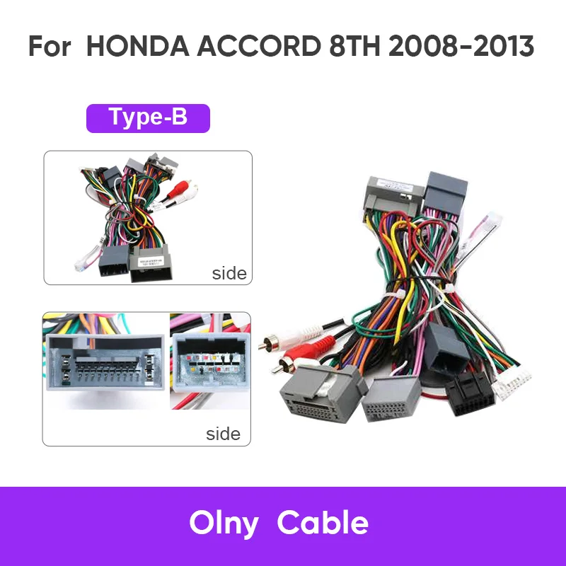 MAMSM  DVD Fascia Ƽ̵ HONDA 2008-2013 ACCORD 8TH 2 Din MP3 MP5   ׷ г  ̺ Harnes