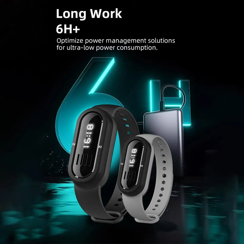 M60AE 스마트 음악 밴드 Mp3 음악 플레이어 웨어러블 무선 스피커 스마트 팔찌 10M 블루투스 전송