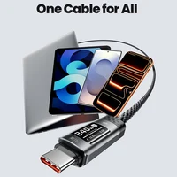 Зарядное устройство для телефона с OLED-дисплеем, 240 Вт, сверхбыстрое настенное зарядное устройство PD3.1 с цифровым экраном для MacBook iPhone 17 16 Pro Samsung — изображение 6