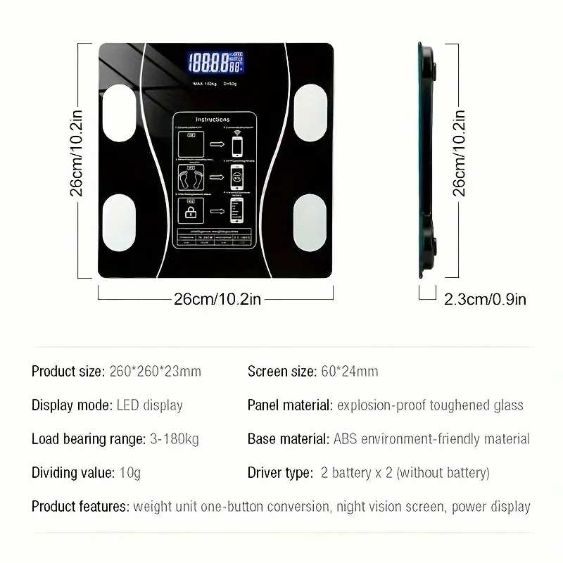 Digital Precision Body Weight Scale for Accurate Monitoring