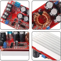 1200W 20A DC Car Step-up Power Supply Module Boost Converter Adjustable 10-60V to 12-83V 6