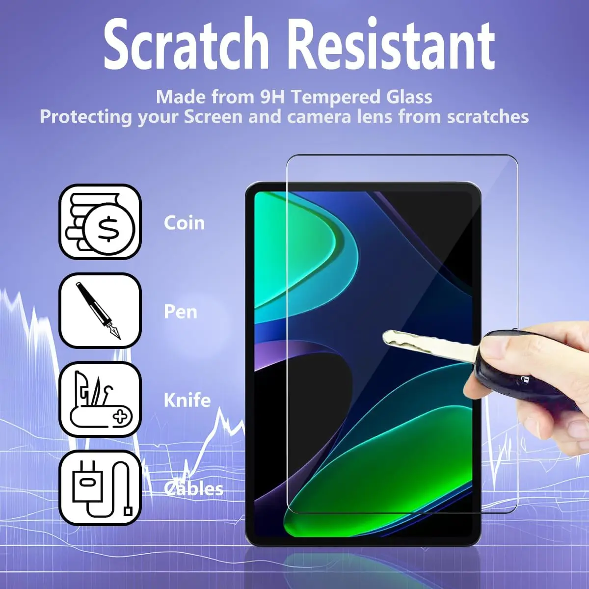Premium Tempered Glass Screen Protector - 11 9H Toughness, Scratch-Resistant, Anti-Fingerprint, No-Bubble Design