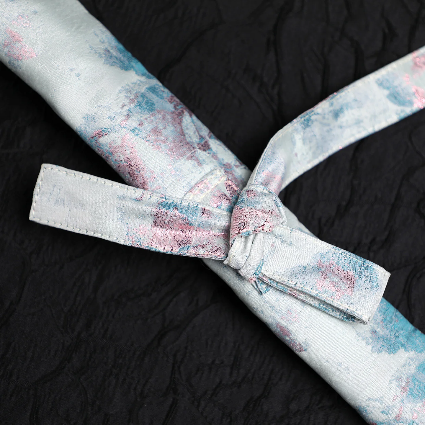 클라우드 디자인 대나무 플루트 보관 가방, 싱글 숄더 스트랩 치바난 플루트 케이스, 유화 블루 플루트 커버 악기 가방