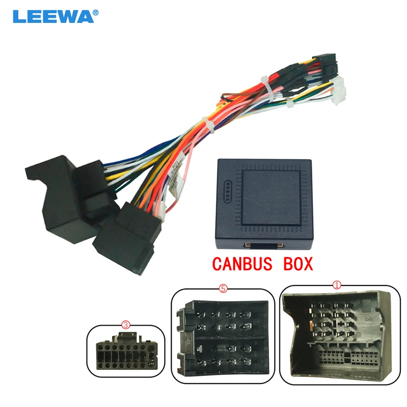 

LEEWA Автомобильная аудиопроводка с Canbus-коробкой для Opel 08-15, послепродажное обслуживание, 16-контактный стерео-Адаптер для установки CD/DVD # CA7309