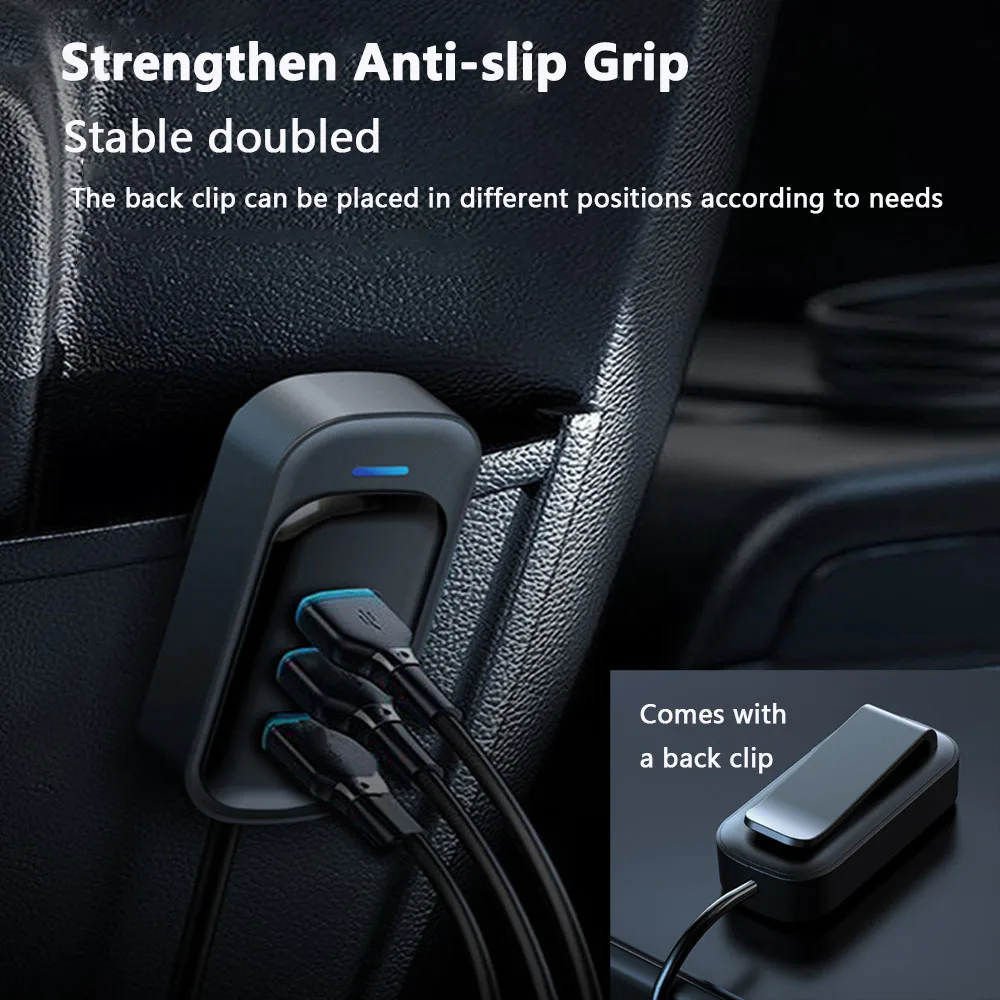 Multi Functional Car USB Charger 66W Fast Charging