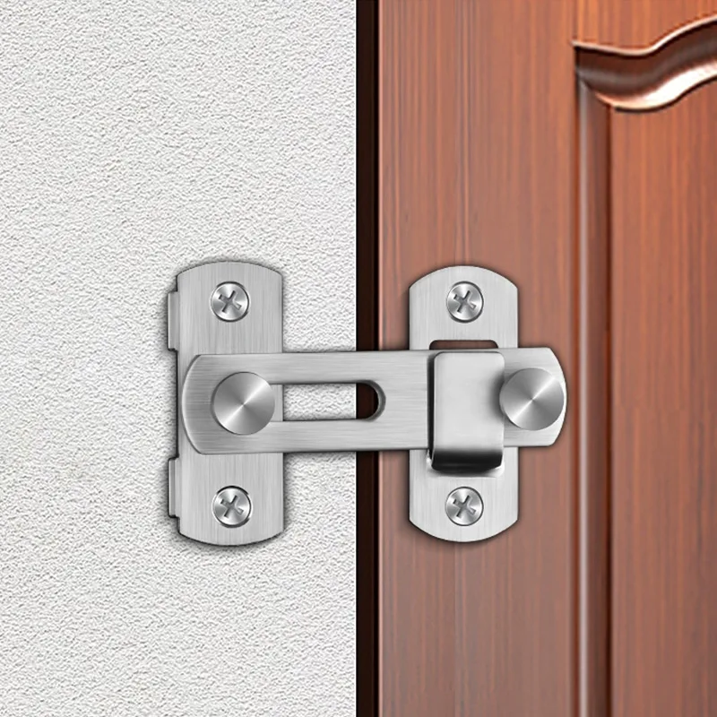 2/3 Inch Stainless Steel Hasp Latch Lock Door Lock Gate Bolt Wine Cabinet Closet Window Door Plug