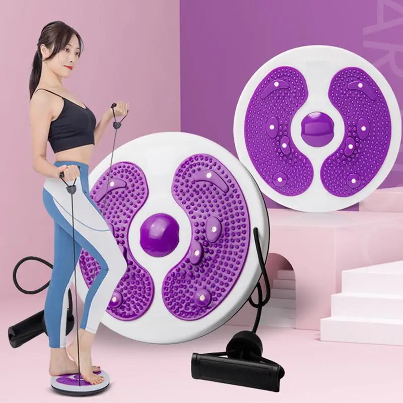Ab Twisting Board Waist Disc Board Rotating Disc Magnet Abdominal Exercise Equipment Waist Trainer Massage Foot Sole Twist