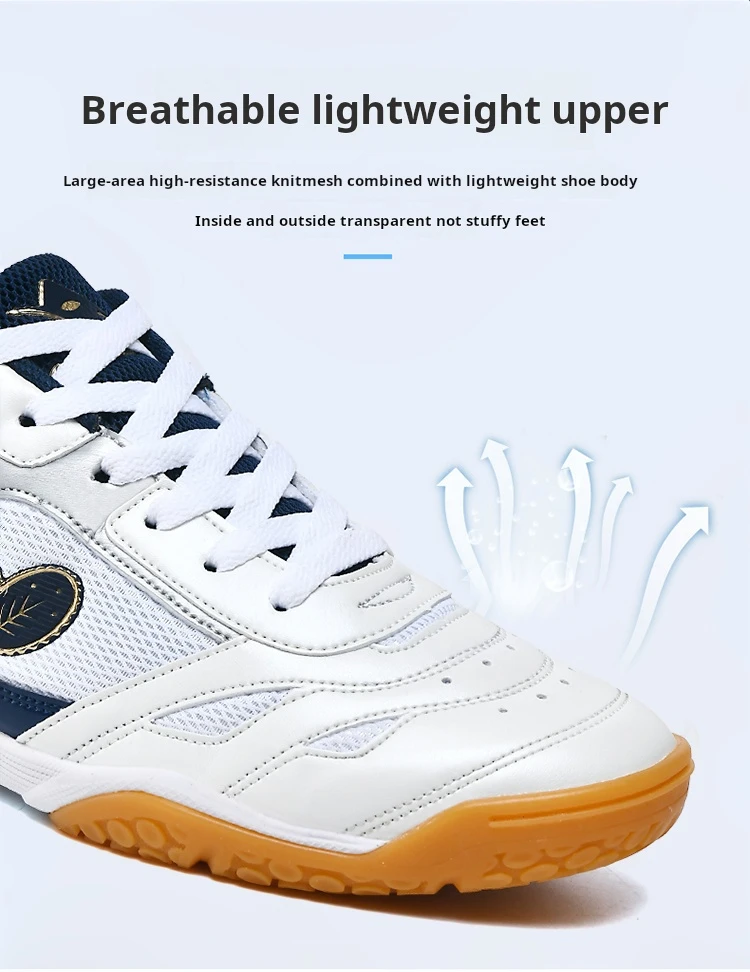 Description Picture 3 of itemProfessional Men's and Women's Lace-up Breathable Volleyball Shoes Table Tennis Shoes New Lightweight Outdoor Tennis Coach