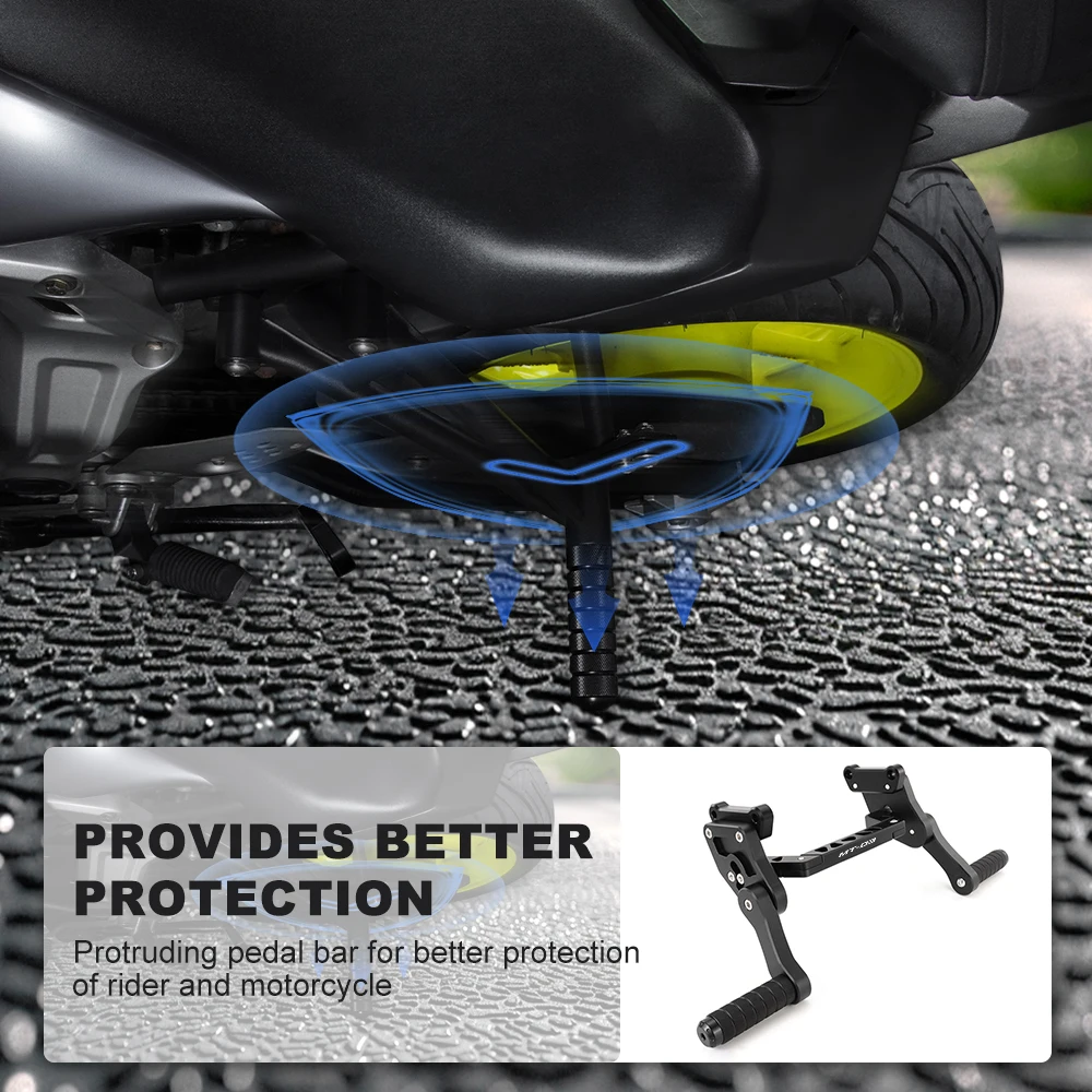 야마하 YZF-R3 2015-2025 MT-03 2020-2024용 오토바이 조절식 리어 풋레스트 서브케이지, 승객용 페그 가드 스텝 플레이트 스턴트