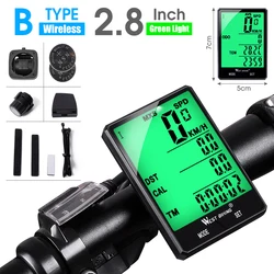 Enhanced Waterproof LCD Backlight Cycling Speedometer & Odometer (B Wireless)