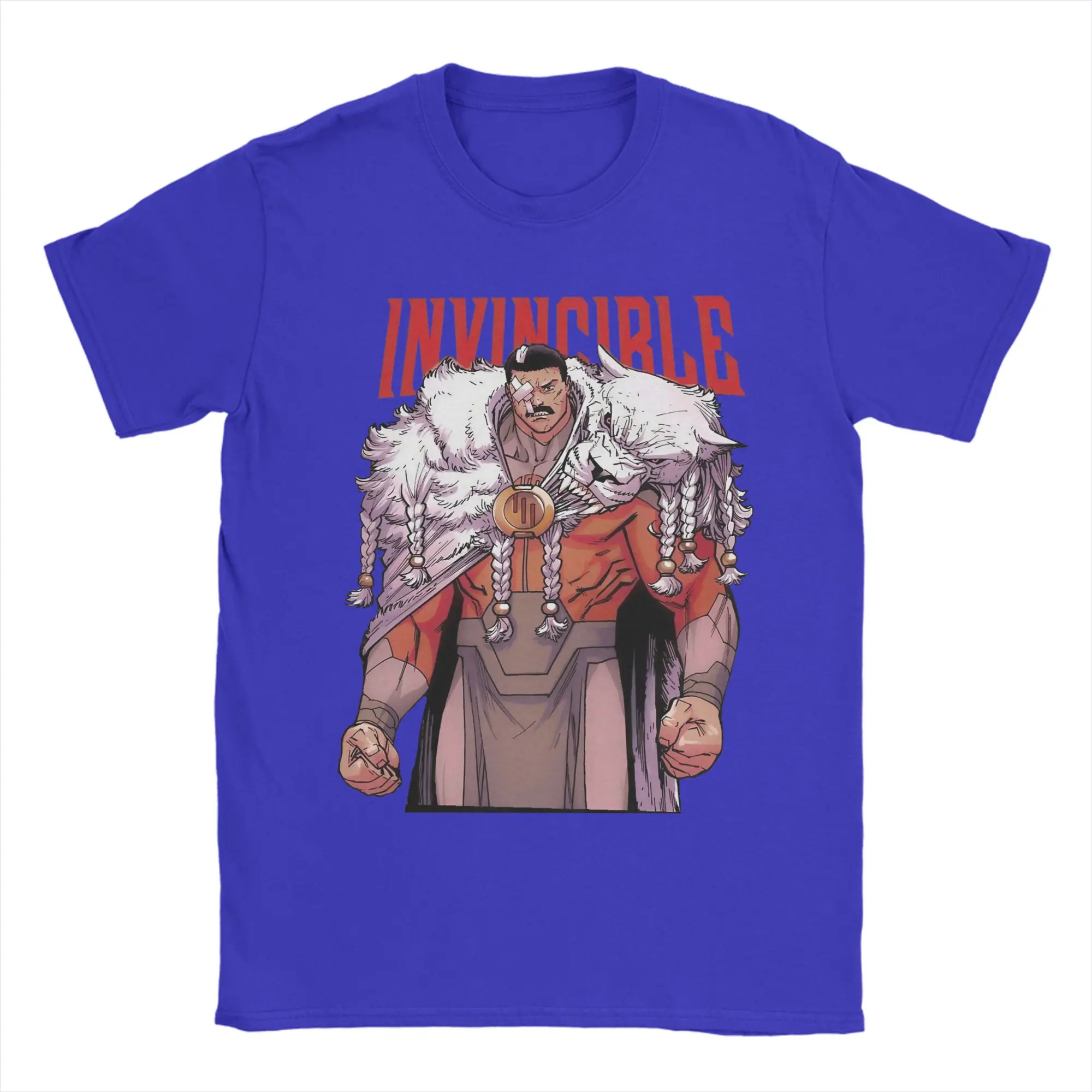 Men's Funny Pure Cotton Short Sleeve T-Shirt - Thragg Invincibles Grand Regent Design