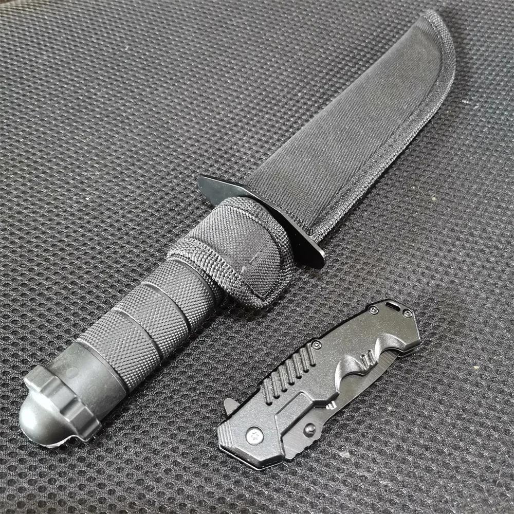 8Cr13MoV Fixed & Folding Knife Set 4