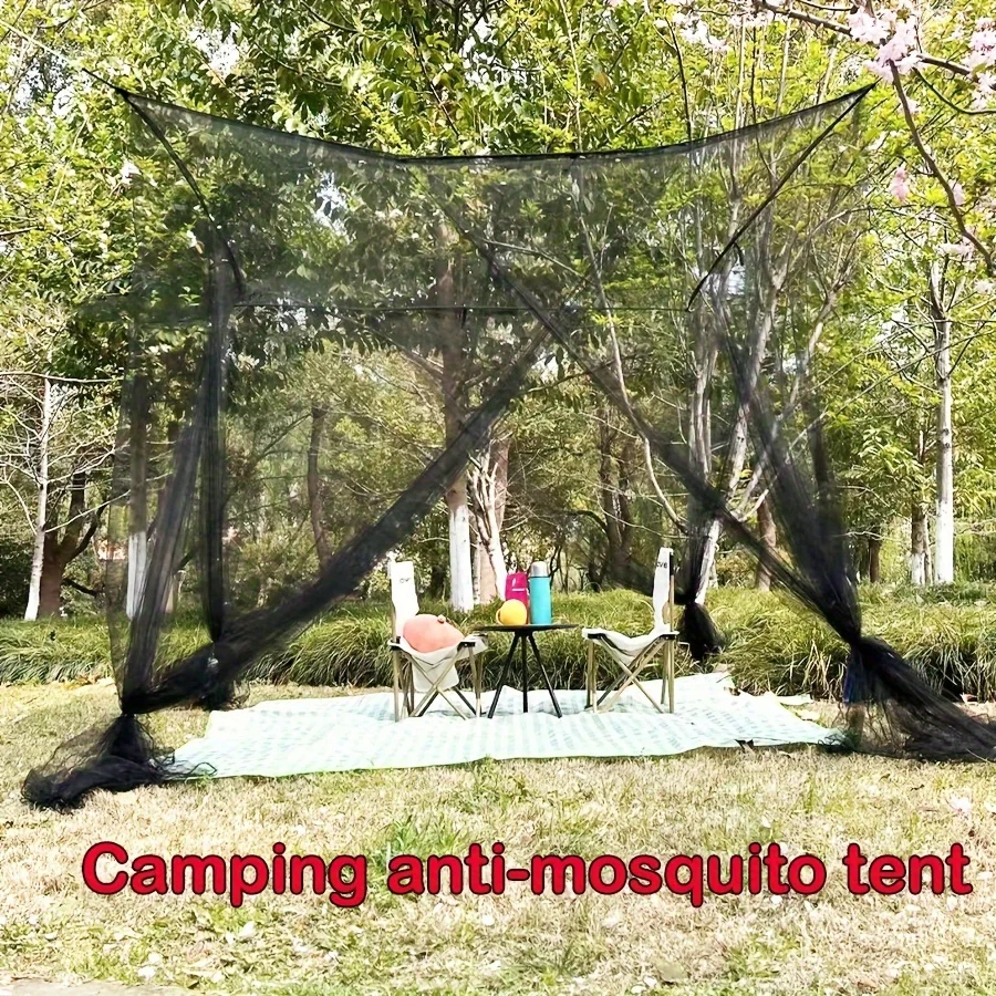 1 PCS Extra large Mosquito net with 4 openings Durable Canopy Mosquito Net Perfect for any Size Beds & Camping mosquito net