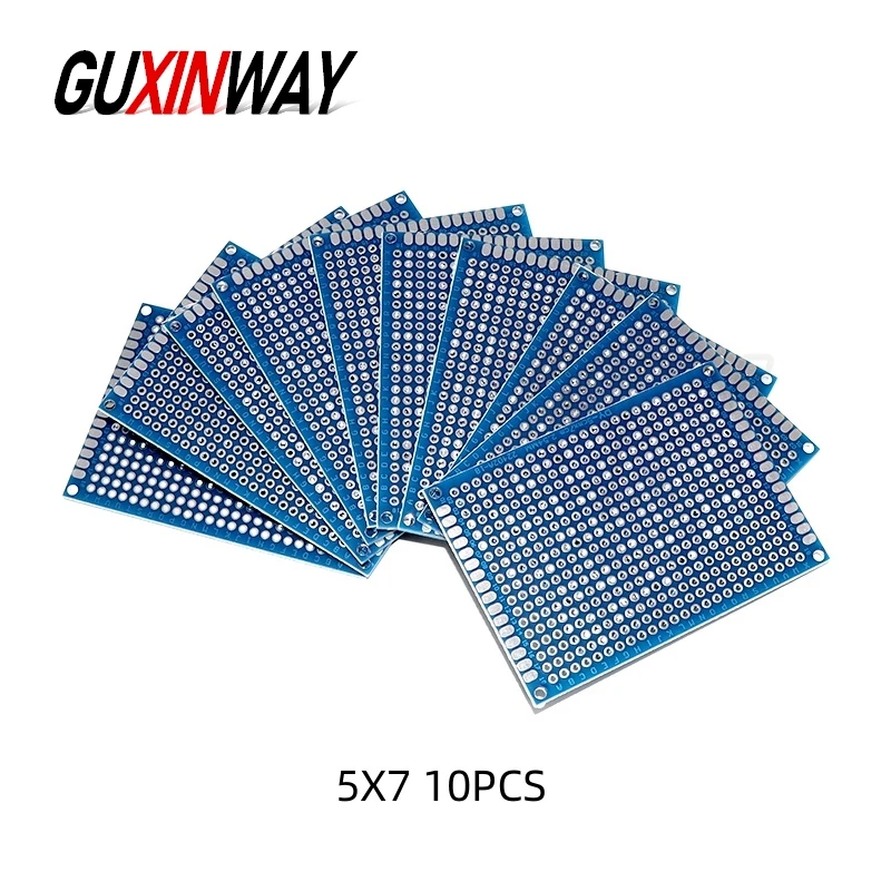 Enhanced DIY Electronic Kit with Double-Sided Blue Circuit Perfboards – Various Sizes