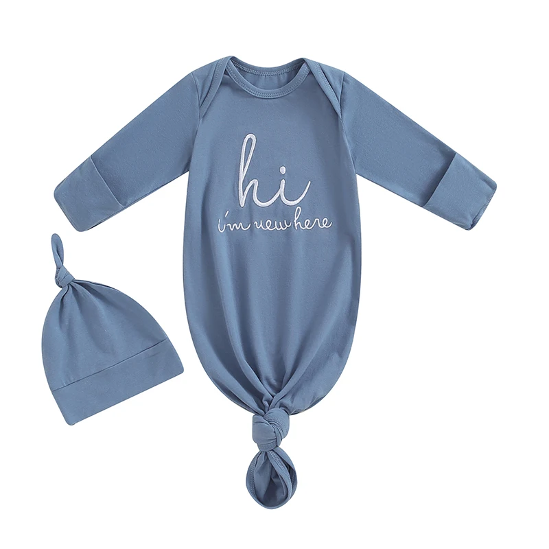Description Picture 5 of itemNewborn Sleeper Gown Baby Boy Girl Coming Home Outfit Infant Nightgown Sleepwear Pajamas
