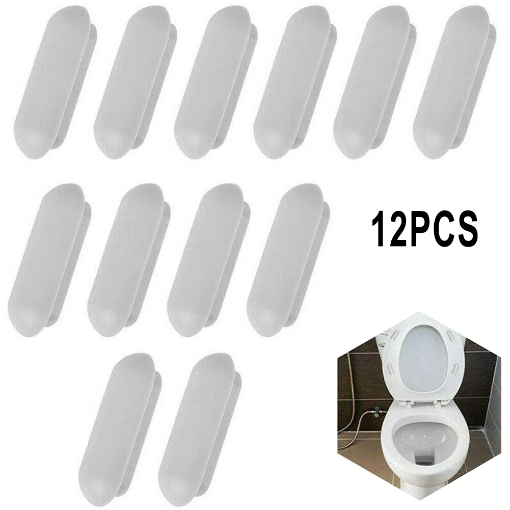 Toilet Cover Bumper ABS+TPE Accessory Bathroom Cushion Fitting Replacement Shock-proof Toilets Seat Durable