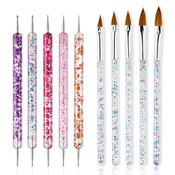 Nail Art Tool Set: Complete Brush and Design Kit (Set E)