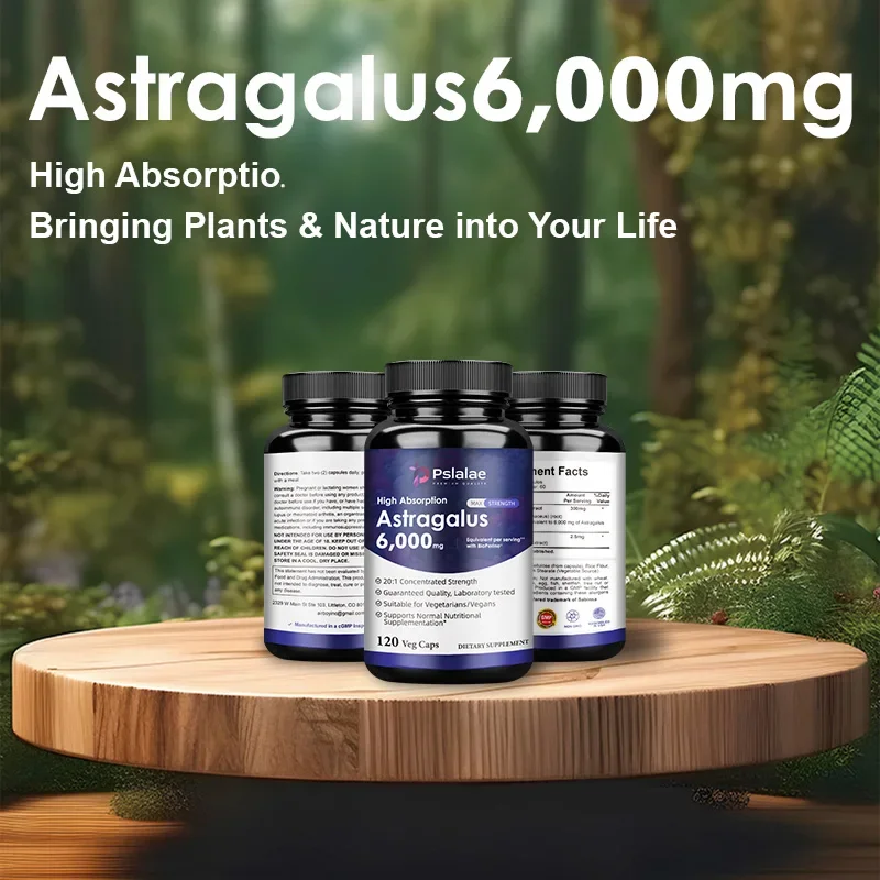 Astragalus 6000mg-Immune System Support, Promotes Heart and Liver Health, Non-GMO