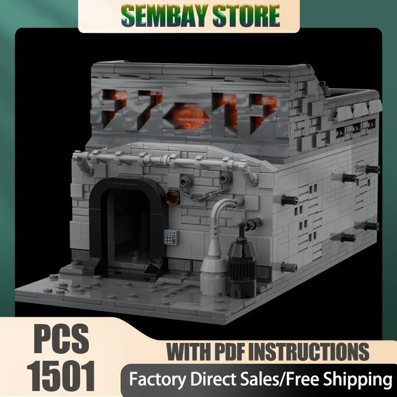 Star Movie Moc Building Bricks Modular Repair Shop Model Technology ...