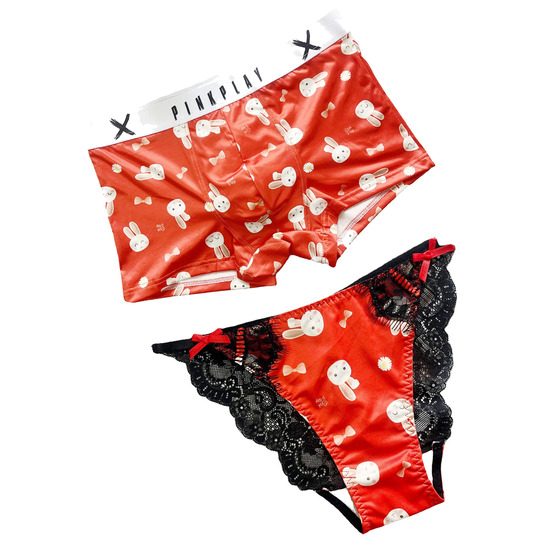 TECHOME Christmas Thongs New Year Couples Panties Rabbit Low Waist Women's  Briefs Sexy Panties Seamless Men Boxer Shorts Brief - AliExpress