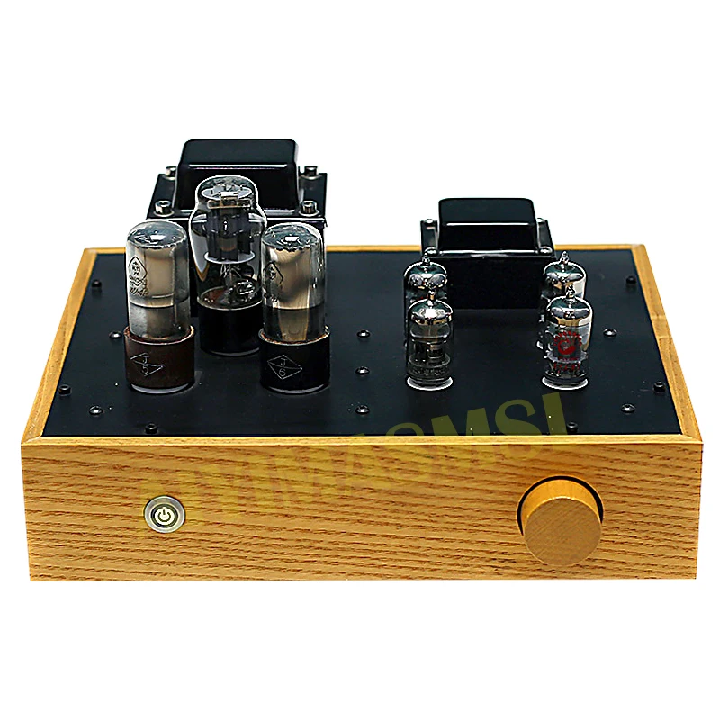 Aiyima Smsl Lp Vacuum Tube Vinyl Sing Machine Amplificatore 12 Ax7 Ecc83 12 Au7 Ecc82 5 Z5P Raddrizzatore 2.0 Hifi Vinyl Sing Machine Amp